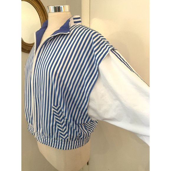 Vintage TAIL Windbreaker Long Sleeve Zip Up Jacket blokecore M Striped stripes - Picture 6 of 13